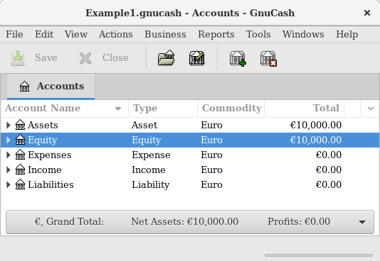 The Basic Top-level Accounts